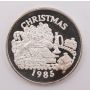 5x 1 oz 1985 Christmas Kids In Toyland .999 Silver ounce Rounds Dahlonega Mint