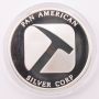 1 oz Pan American Silver one troy ounce 999 silver round Proof
