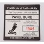 1 oz  Pavel Bure Highland Mint 1 Ounce .999 Pure Silver Medallion #1985 Hockey Coin