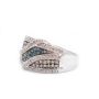 98x Diamonds 18k white gold ring 6.8 grams Size- 8.5