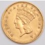 1861 $1 Gold coin EF+