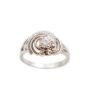 18K white gold Diamond ring 0.33ct H VS-1 plus 0.12cts 