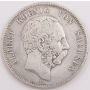 1875 E Germany Saxony 5 Mark silver coin VF+