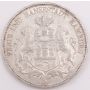 1908 J Germany Hamburg 5 Mark silver coin EF