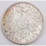 1911 A Germany Prussia 2 Mark silver coin AU+