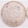 1933 and 1934 Czechoslovakia 20 Korun silver coins 2-coins EF