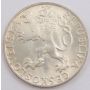 1948 Slovakia 50 Korun silver coin Choice UNC