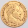 1868 BB France 10 Franc gold coin