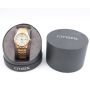 Citizen Eco-Drive E111 S099650 Gold Tone Date Watch 100 Meters