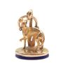 14K Gold & Lapis Greyhound or Whippet Figural Fob c1900