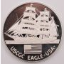 1976 Operation Sail Tall Ships EAGLE 2-oz, CDN BLUENOSE II 1-oz .925 silver