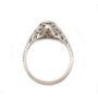 14K Vintage White Gold 0.18 Carat Diamond ring