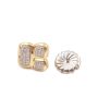 David Yurman 18K Yellow Gold Pave Diamond Confetti Stud Earrings