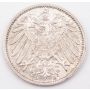 1907 D Germany 1 Mark silver coin Choice AU