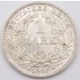1910 D Germany 1 Mark silver coin Choice AU/UNC