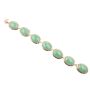 Vintage Burmese Jade 14k gold lavaliere style 20 inch necklace Circa 1950s