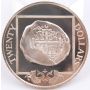 1985 British Virgin islands $20 925 silver cob coin commemorative Choice Proof