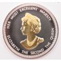 1977 Queen Elizabeth II Jubilee 999 silver & 24k gold Medallion 