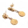 Gold nugget Earrings backs stamped 14K DAWSON  