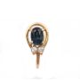 0.36ct Sapphire and Diamonds Illusion style screw back earrings