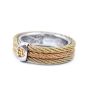 ALOR Classic 18K Yellow Gold Yellow Stainless Steel Cable Ring 