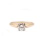 0.65ct round Brilliant cut Diamond 14K yellow gold ring