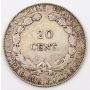 1900 French Indo-China 20 cents EF/AU