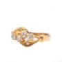 18K gold vintage Asian diamond ring  