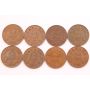 Canada Key date cent set 1922 1923 1924 1925 1926 1927 30 1931 8-coins VG-F+