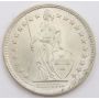 1961 Switzerland 2 Franc silver coin Choice Uncirculated