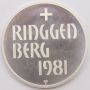 1981 Ridggenberg Switzerland silver Crossbow Medallic coin Cameo Gem Proof 