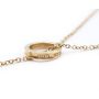 Tiffany & Co 18 Karat Yellow Gold 1837 Interlocking Circles Lariat Necklace 