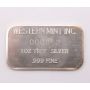 Western Mint 1 Oz Pure Silver Bar .999 Bighorn Sheep Dunham Serial 000852