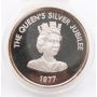 1 oz The Queens Silver Jubilee 1977 One troy oz .999 Fine Silver Art Bar proof
