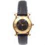 GUCCI 6500L Ladies Gold Plated Quartz Leather Band Swiss Watch