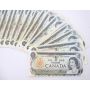 100x Canada 1973 $1 Dollar banknotes EF to AU