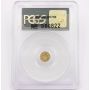 1871 25c Round 25 cents California gold coin BG-809 PCGS MS-62
