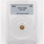 1854 25c Octagonal 25 cents California gold coin BG-105 PCGS MS65