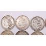 1878-1896 Morgan silver dollars 20-different dates & mint marks see list VF-EF