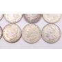 10X Morgan silver dollars 1884 84o 89 96 97 97s 98 99o 1900 1901o EF or better