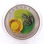 2014 Canada 25 cent Water Lily And Leopard Frog - Coloured Coin