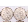 10X Morgan silver dollars 1880 1881o 1885 2x1887 2x1889 1896 1897 1921 VF-EF