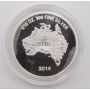 2014 Australia 1/10 oz 999 Pure Silver SSB Mint Saint Mary Mackillop