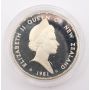 1981 New Zealand $1 silver coin English Oak original case P50a Choice Proof
