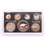 1985 New Zealand 7-coin set Black Stily mint sealed all coins Gem Cameo Proof