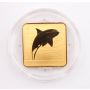 2011 Canada $3 Wildlife Conservation: Orca Whale - Sterling Silver Square Gold-Plated Coin