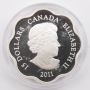 2011 Canada $15 Lunar Lotus Year of the Rabbit Sterling silver coin 