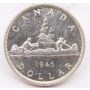 1945 Canada silver dollar Choice AU/UNC