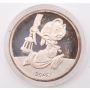 1987 Walt Disney's Snow White Dopey Rarities Mint  1 oz Ounce .999 Silver Round 
