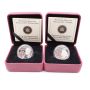 2x 2012 $4 Fine Silver Coin Heroes of 1812 - Sir Isaac Brock - Tecumseh